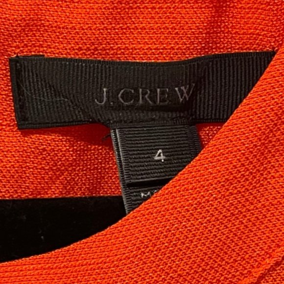 J.CREW Red Orange Short Sleeve Blouse - Picture 2 of 3
